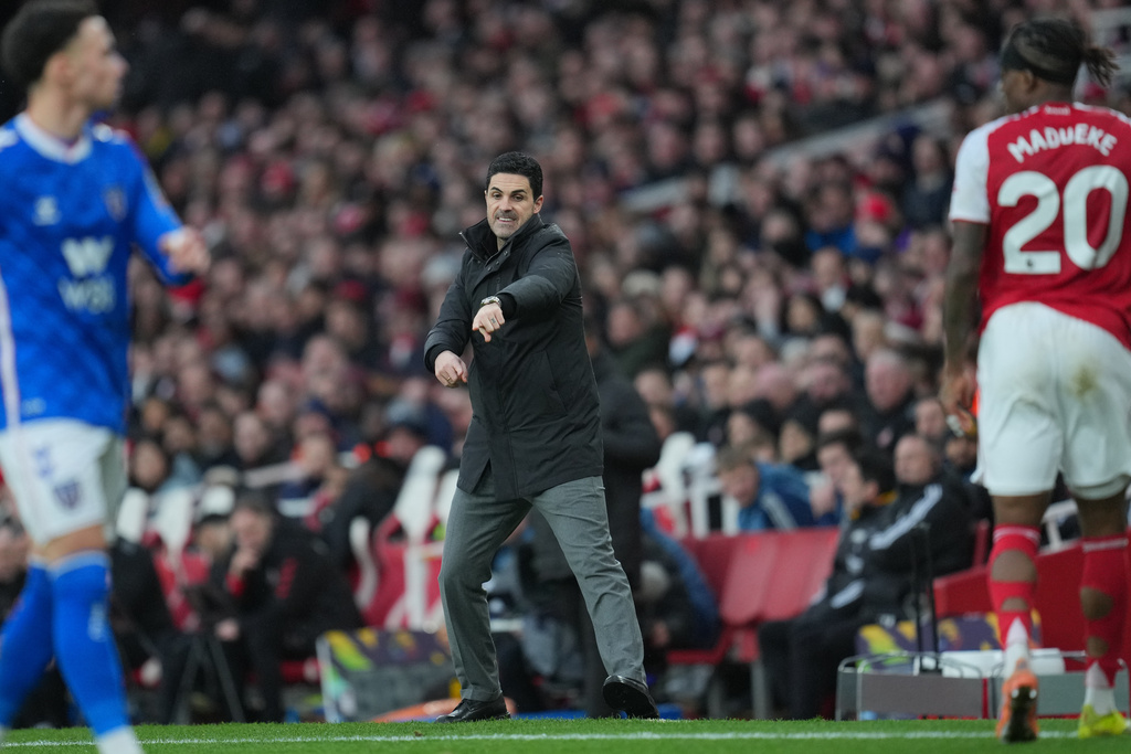 阿仙奴暫時領先9分。美聯社