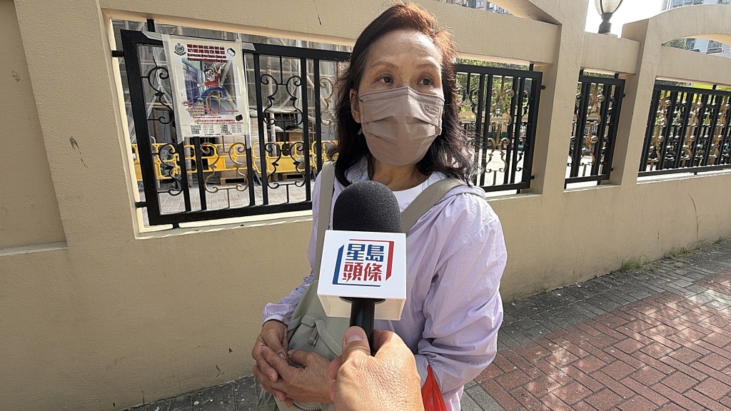 居民蔣太。梁國峰攝 居民蔣太。梁國峰攝