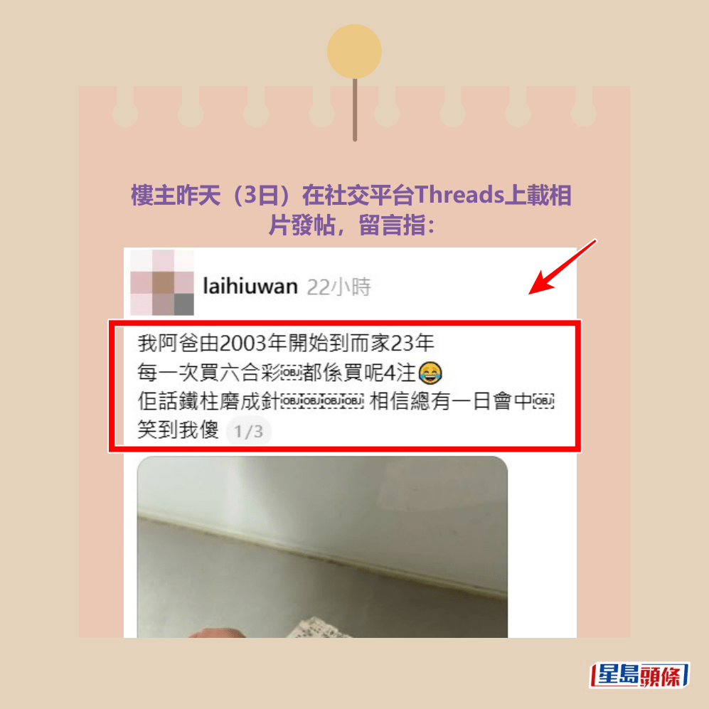 Threads截圖（資料來源：laihiuwan＠Threads）