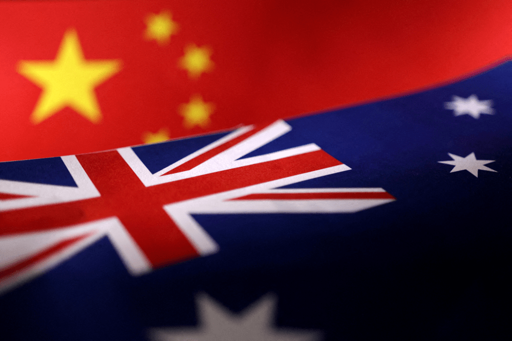 中国同澳洲关系回暖。 路透社