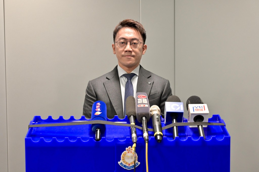 警方毒品調查科行動組督察吳嘉煒講述案情。楊偉亨攝