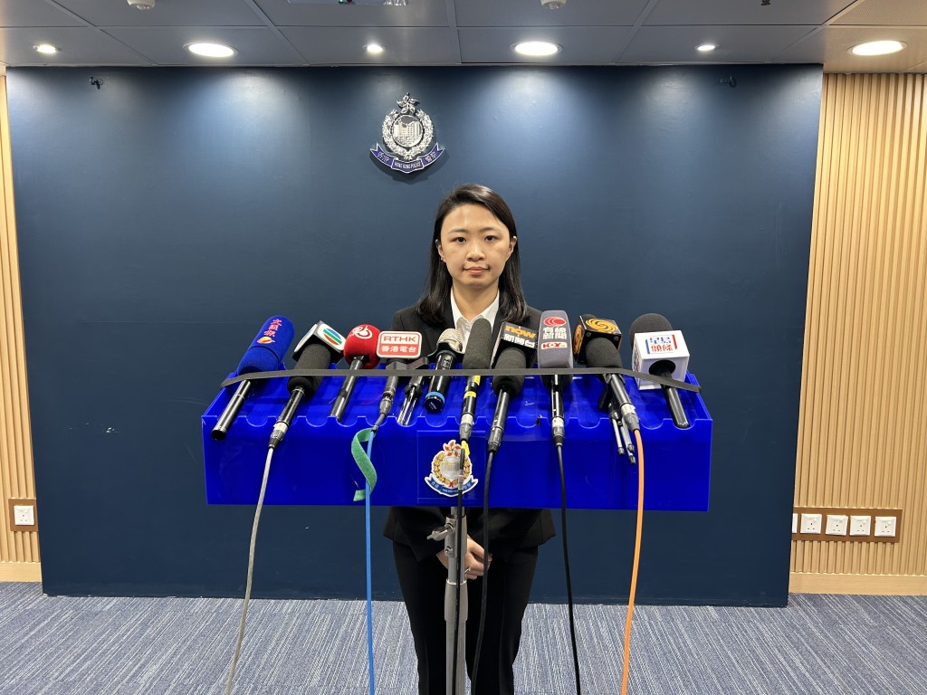 元朗警區刑事調查總督察冼珈瑤交代案情。 元朗警區刑事調查總督察冼珈瑤交代案情。