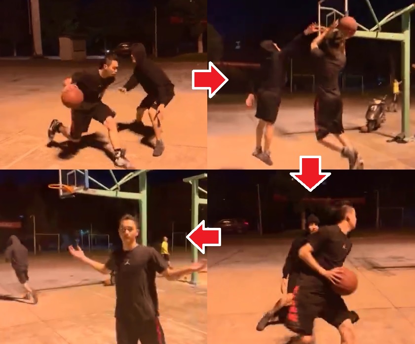 许凯分享自己的打篮球影片,大晒射篮技术。