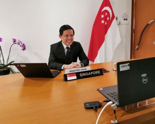 新加坡贸工部长陈振声承认口误。陈振声facebook图片