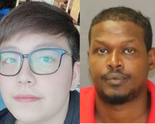 陸萬禎(左)被綁架案,疑犯阿丹自首,警方證實綁匪曾要求贖金。(網圖)