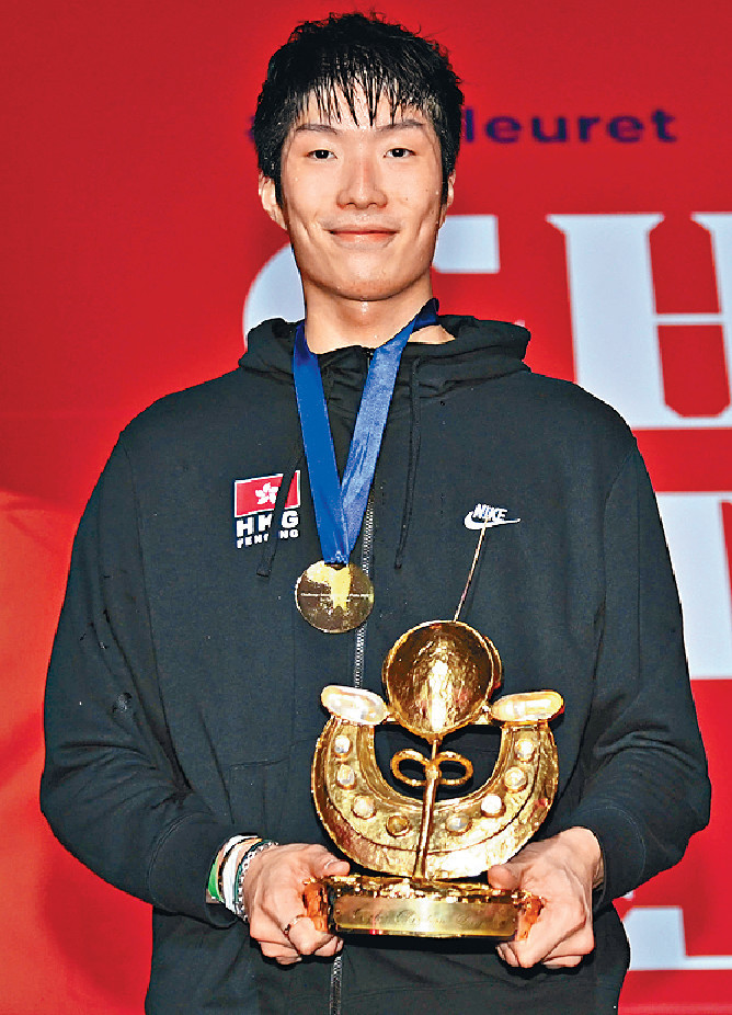 ■張家朗首次拿下男子花劍世界盃冠軍，成為香港史上第一個男子花劍「世一」。