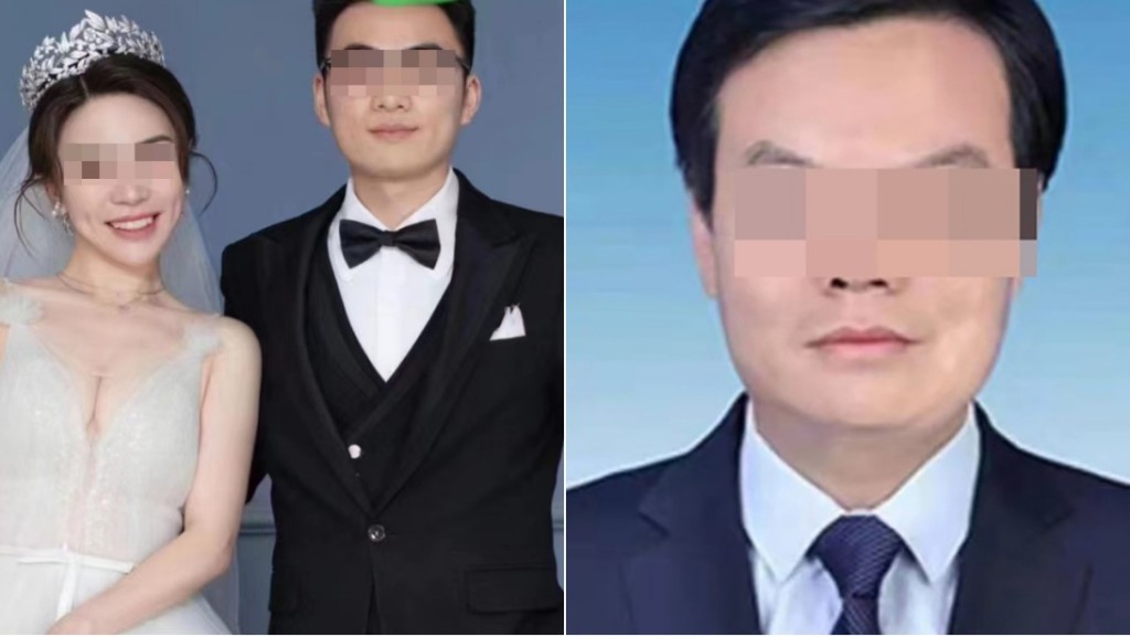 網傳揚州副市長(右)美女下屬(左圖女子)婚房發生性行為,官方稱會全面核查。 微博圖
