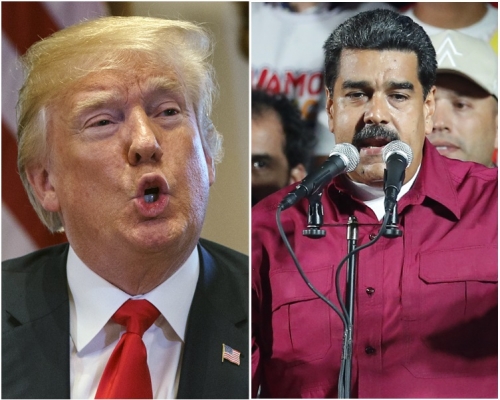 特朗普呼吁马杜罗政权恢复民主。AP 