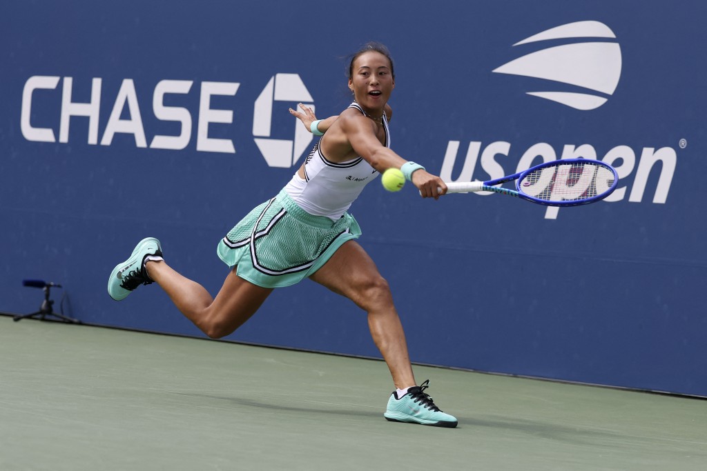 鄭欽文決勝盤落後0:5反勝姫絲(Madison Keys)晉級。AFP