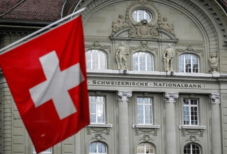 瑞士央行将于周四16:30公布利率决议。