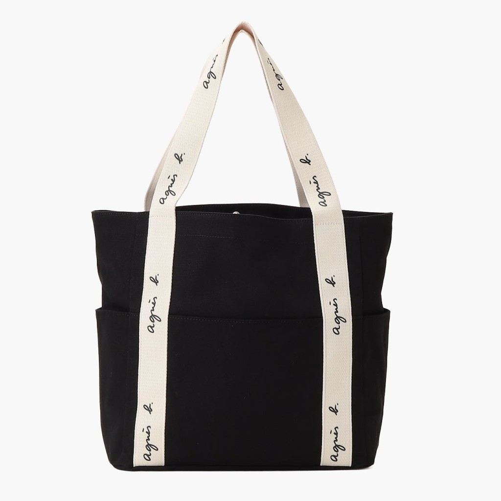 agnès b.网店限定双色帆布Tote Bag/原价$890、现售$756.5。