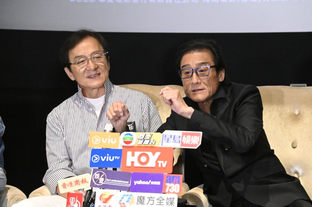 梁家輝與成龍20年再合作。 梁家輝與成龍20年再合作。