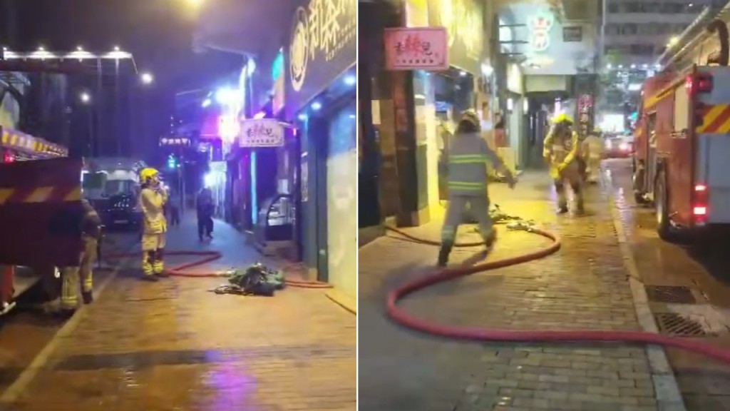 佐敦單位疑電線短路 起火冒煙消防救熄。油尖旺友FB專頁