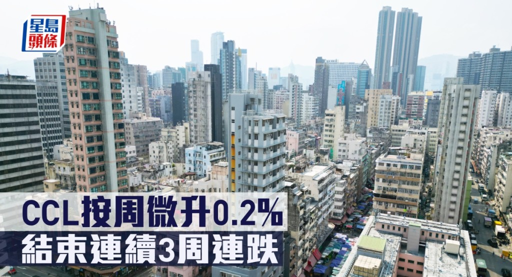 CCL按周微升0.2%，結束連續3周連跌。