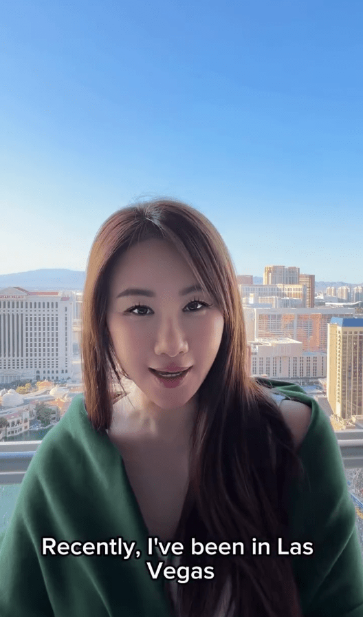 孟瑤近日在社交平台分享自己身處拉斯維加斯，出戰世界撲克大賽。