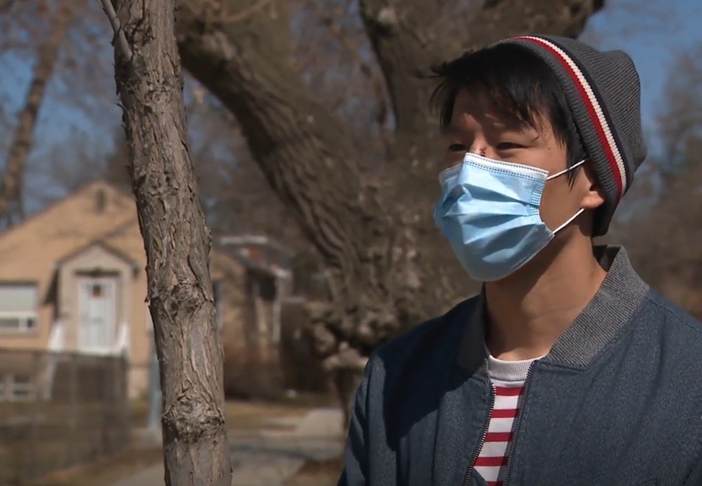 中國留學生在加拿大被持刀男子襲擊。網上圖片