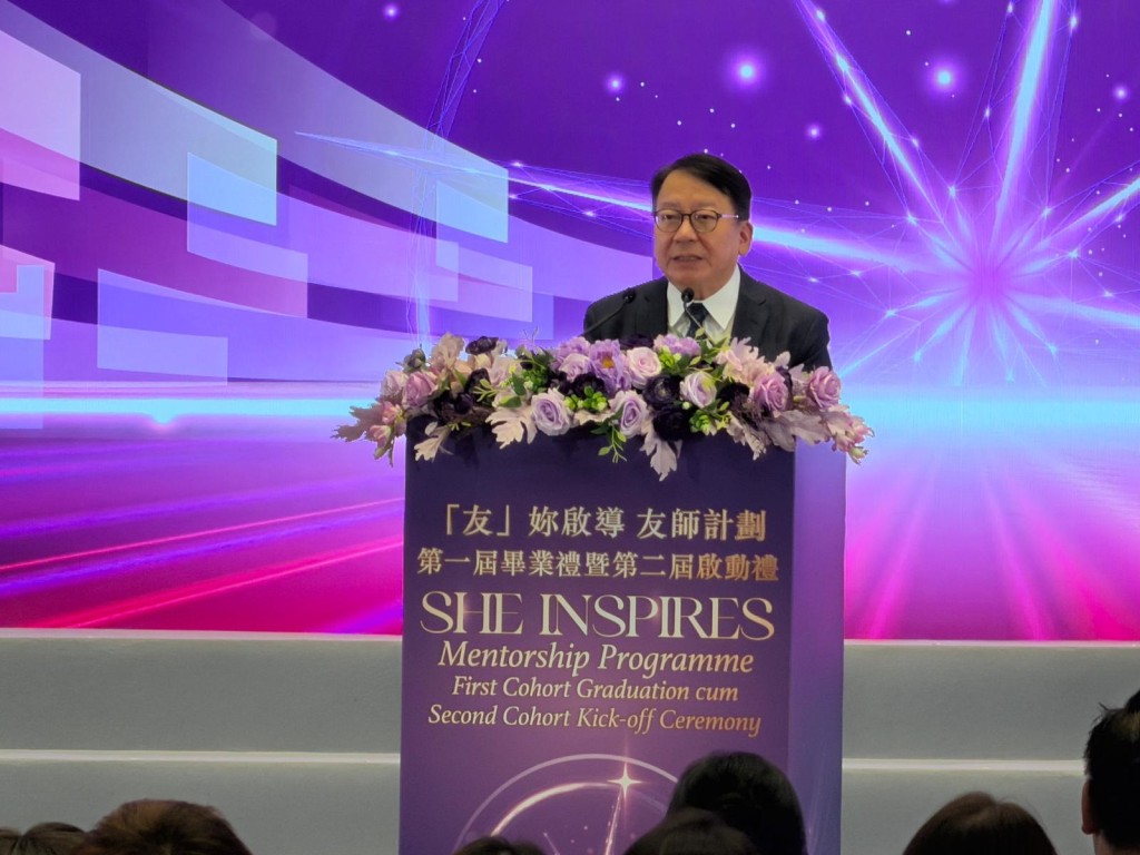 陳國基指出,香港女性在各行各業表現卓越。 陳國基指出,香港女性在各行各業表現卓越。