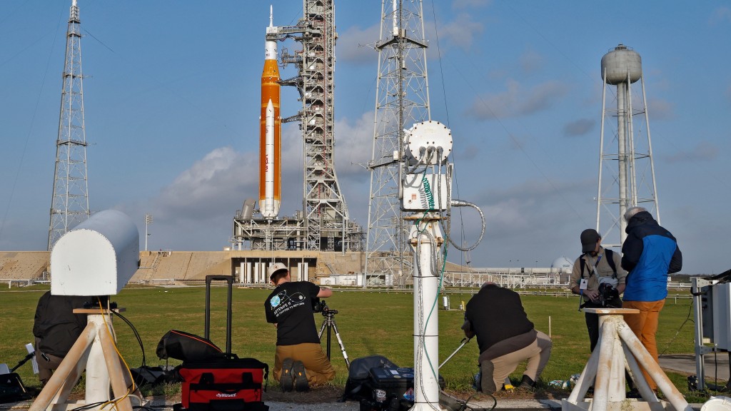 阿耳忒彌斯2號準備發射。 美聯社 阿耳忒彌斯2號準備發射。 美聯社
