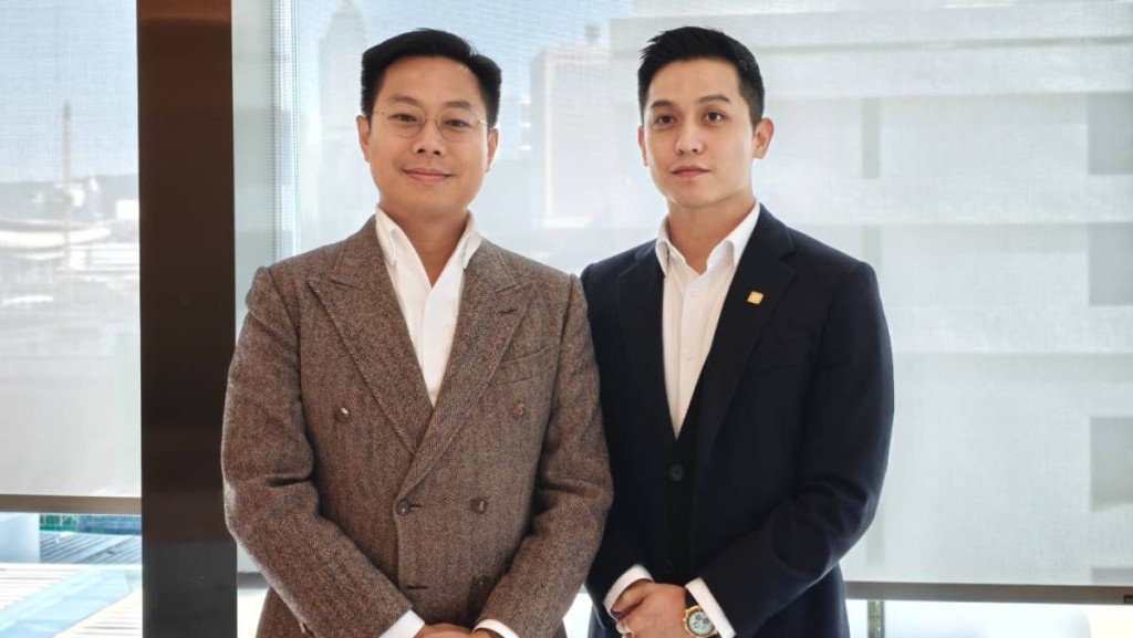 C Capital首席执行官郑彦斌（左）