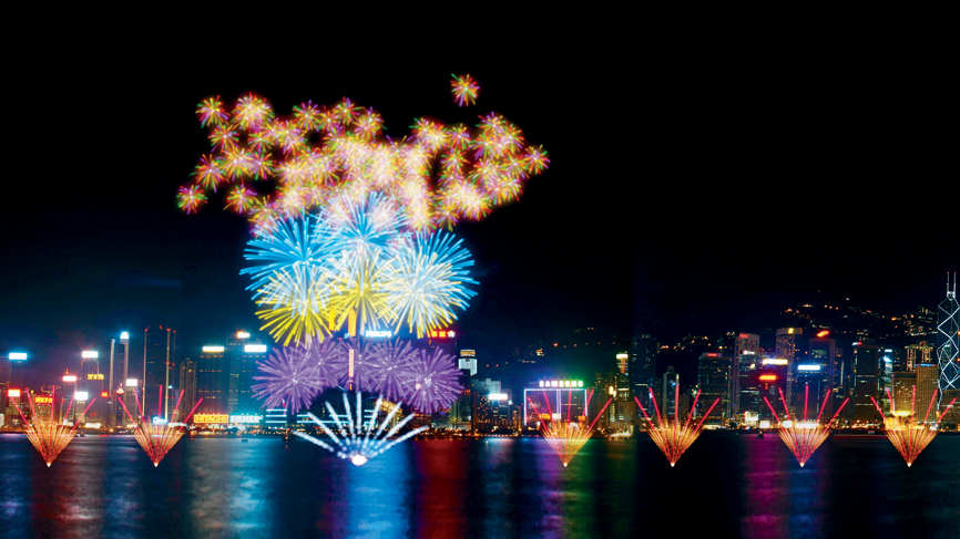 煙花特效「繁花盛放」以全新顏色及嶄新技術帶來多層次煙花。　