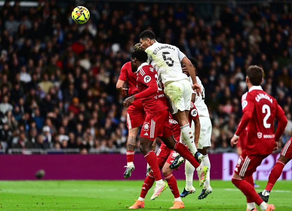 比寧咸為皇馬打開紀錄。路透社