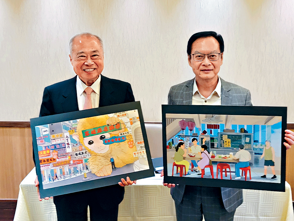 市建局上年度有8.3億元營運虧損,是連續第2年錄得赤字。左起:市建局主席周松崗、市建局行政總監韋志成。