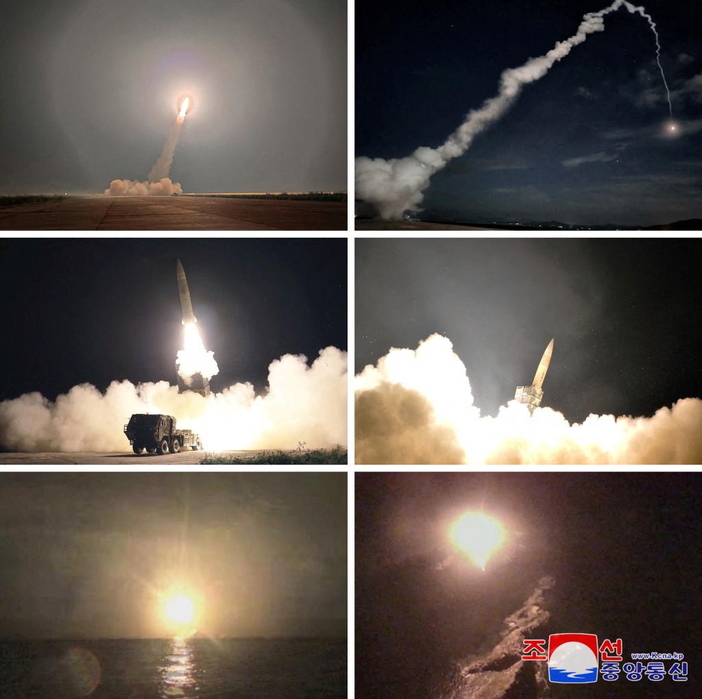 北韩8月30日曾从平壤顺安向东部海域发射2枚短程弹道导弹。路透社