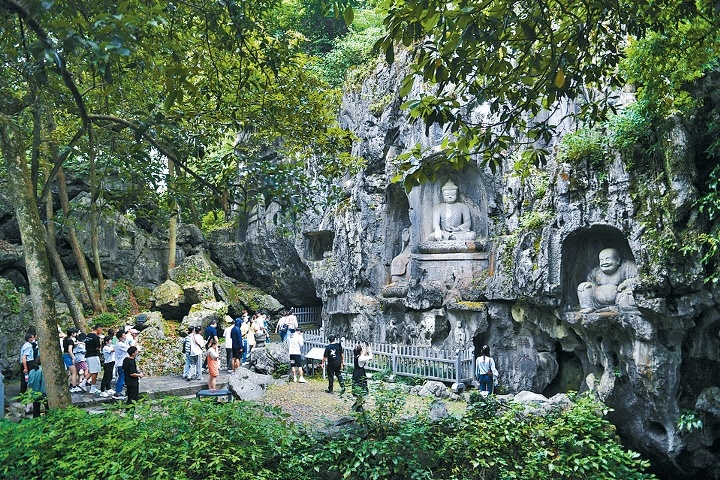 靈隱寺是杭州西湖文化景觀的組成部分。