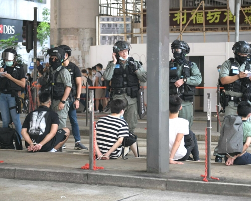 7月1日多人被拘捕，其中10人涉嫌違反《港區國安法》。資料圖片