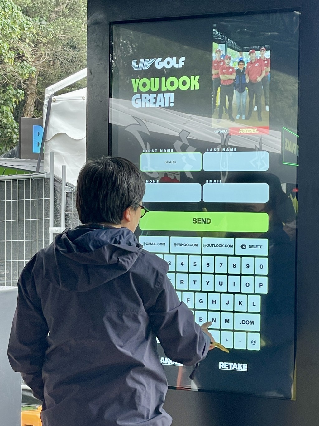 球迷黃小姐。徐嘉華攝