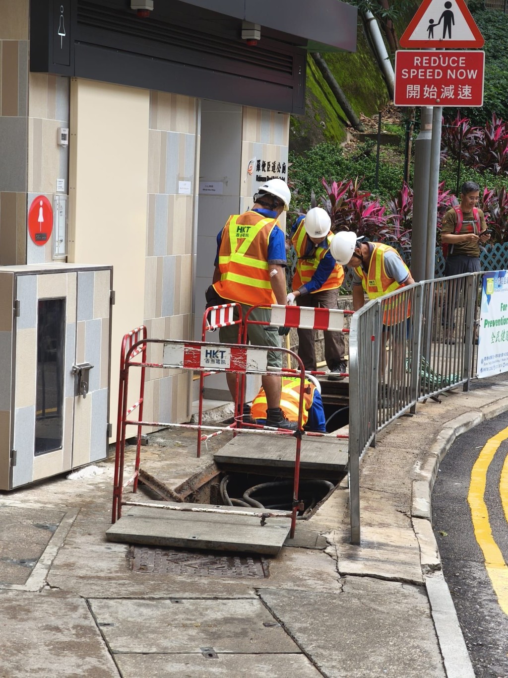 香港電訊正進行緊急維修。香港電訊fb圖片