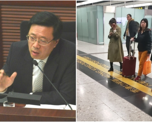 李家超指内地口岸區案件由内地執法部門處理。資料圖片
