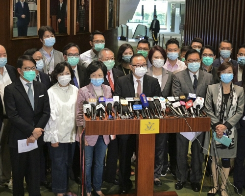 建制派支持《港區國安法》草案。資料圖片