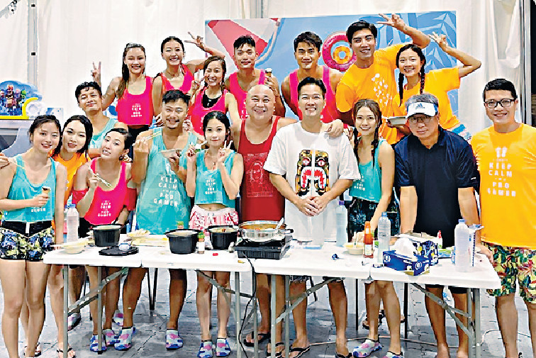 ■陳嘉桓日前在社交網分享眾星拍攝的情況。