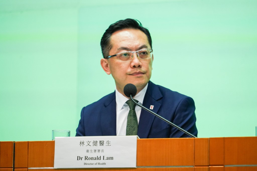 衞生署署長林文健。 衞生署署長林文健。