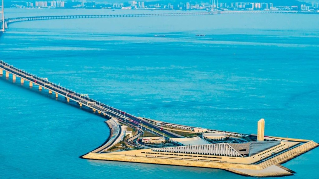 深中通道西人工島開放觀光。