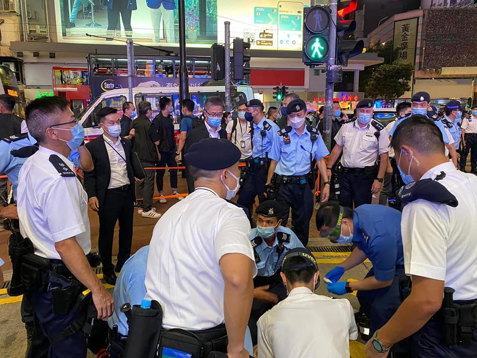 警務處長蕭澤頤到場了解情況。警方FB