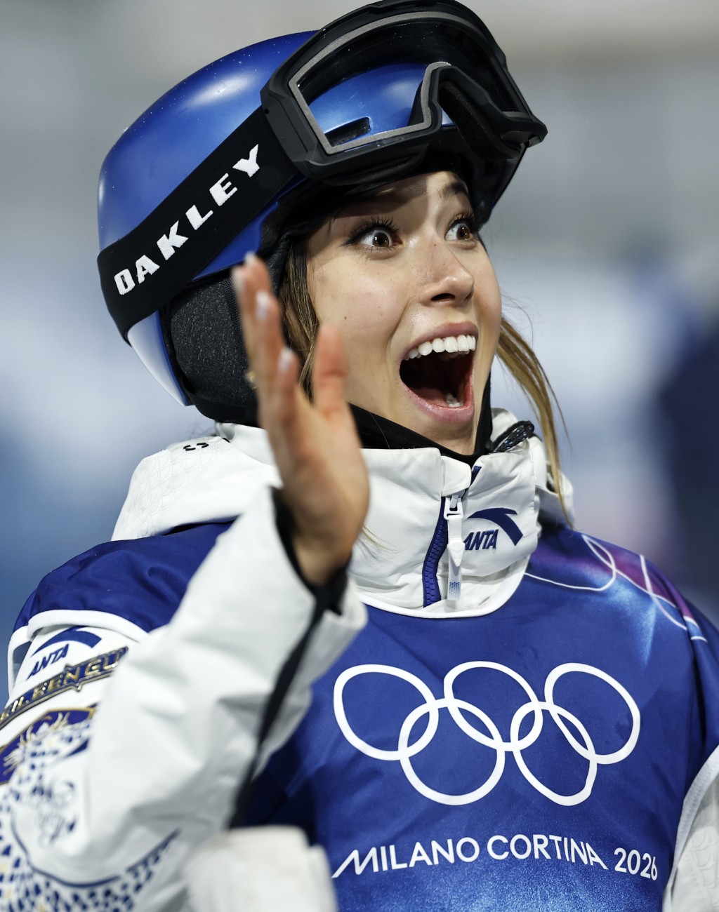 中國選手谷愛凌晉級自由式滑雪女子U型場地技巧決賽。 新華社