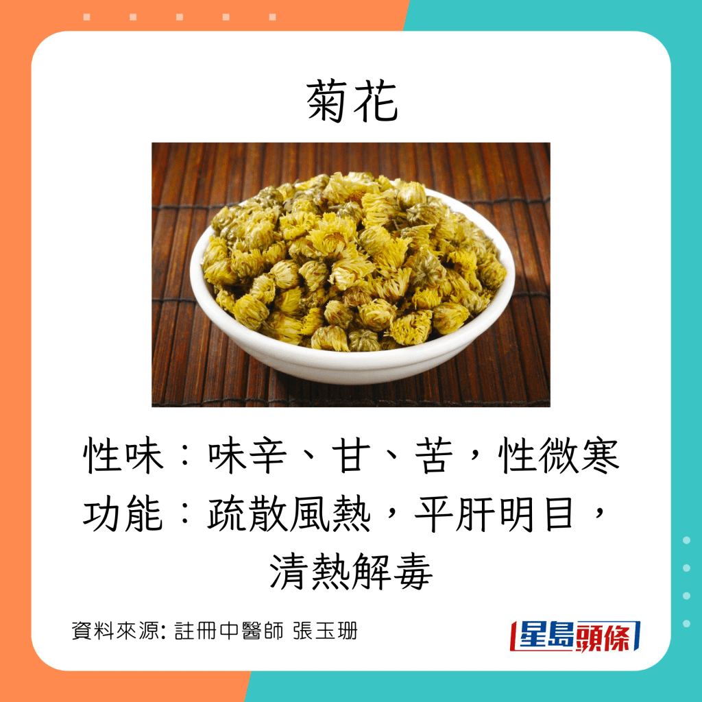 8大增免疫力食物：菊花