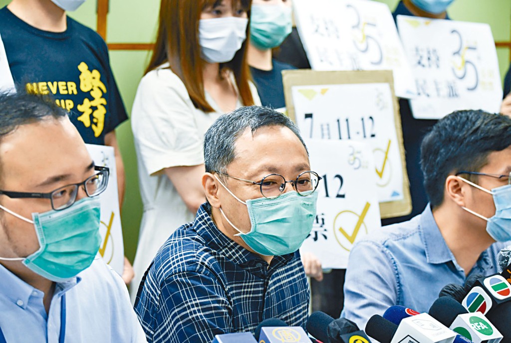 區諾軒憶述戴「每個協調會議都好堅持講佢嘅諗法,然後將佢35+嘅諗法加入協調機制入面」。
