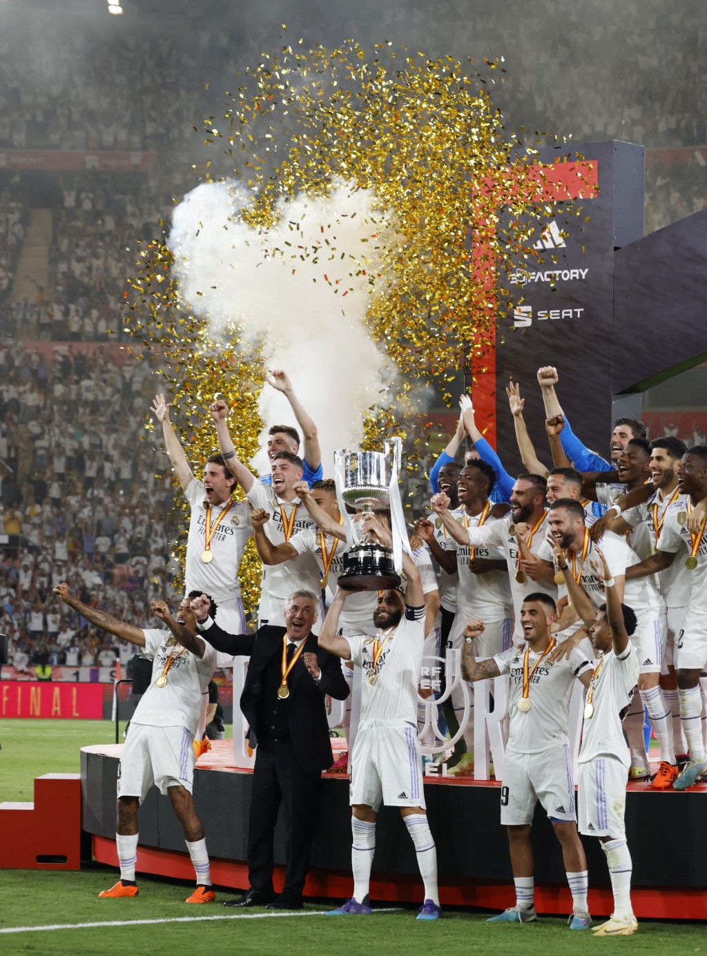 皇家马德里赢得球队今季的第2项杯赛冠军。Reuters