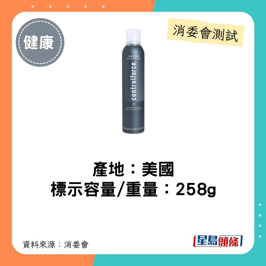 消委會髮泥髮蠟｜產地：美國 標示容量/重量：258g