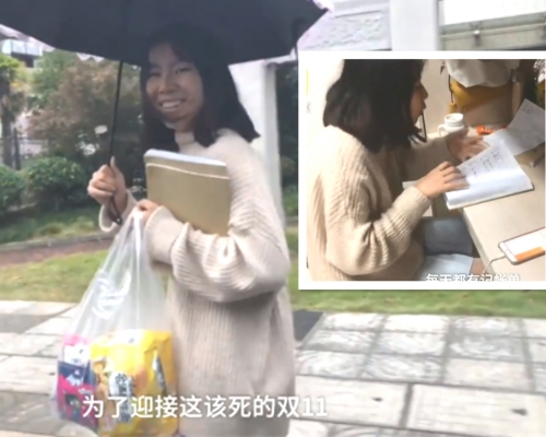 江蘇大學女生連食3周即食麵 。網上圖片