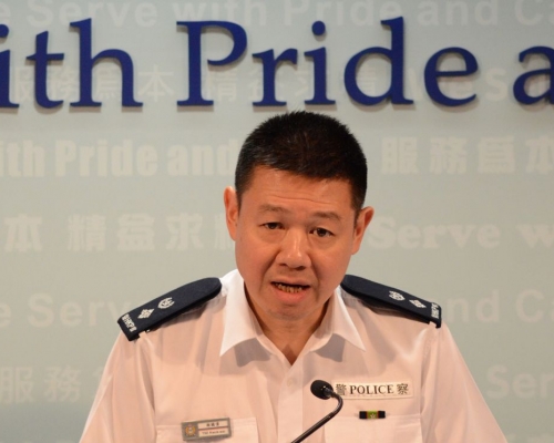 港島總區行動部高級警司謝國偉。陳鐵剛攝
