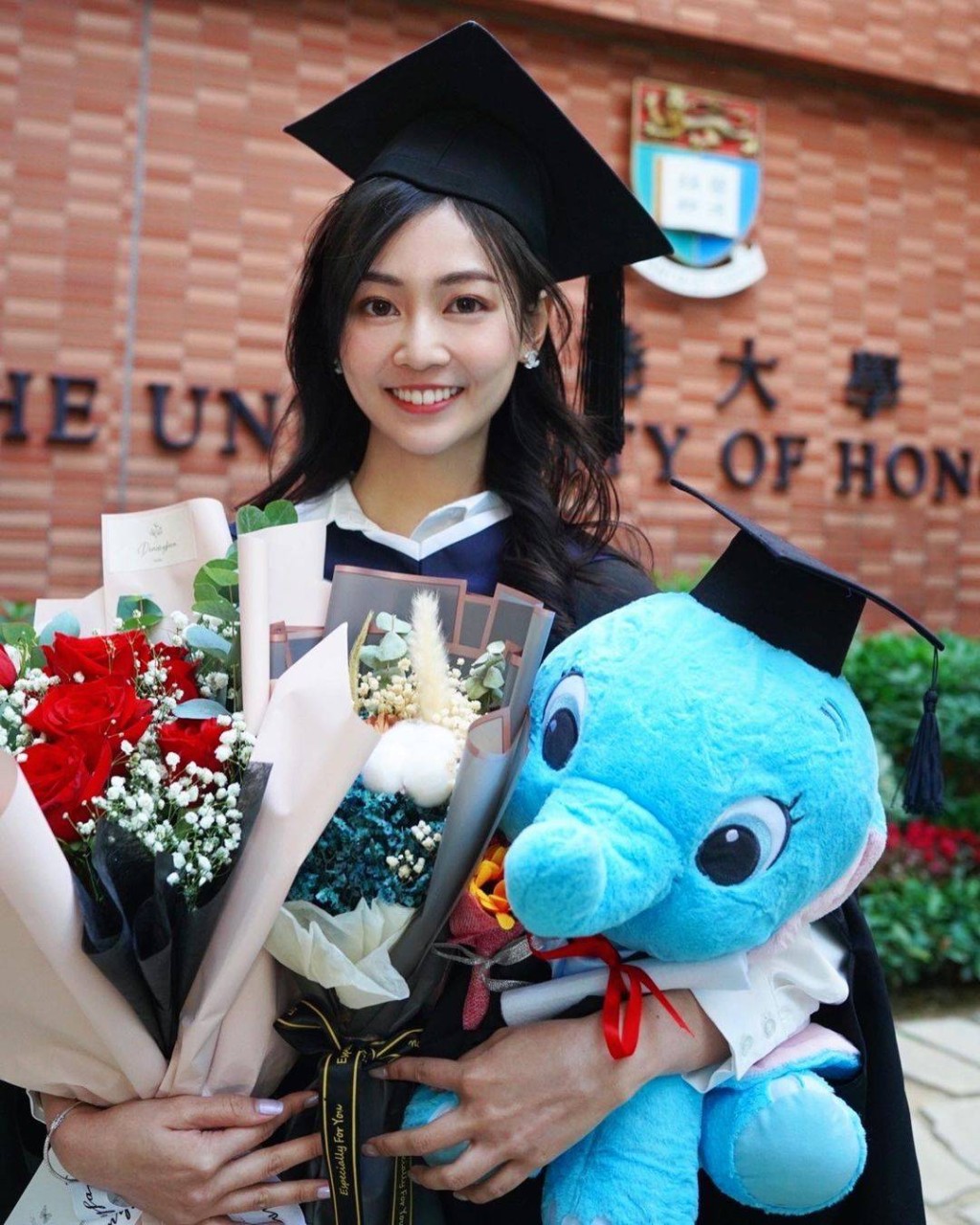 郭柏妍升讀香港高等教育科技學院的食品安全學科，取得香港大學食物安全管理碩士。