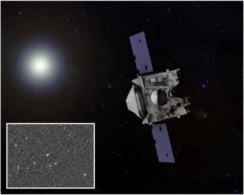 OSIRIS-REx太空船正接近古老小行星貝努（Bennu）並傳回首批影像。Twitter 圖片