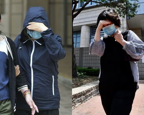 母親男童江月梅(左)，時任院長劉潔心(右)
