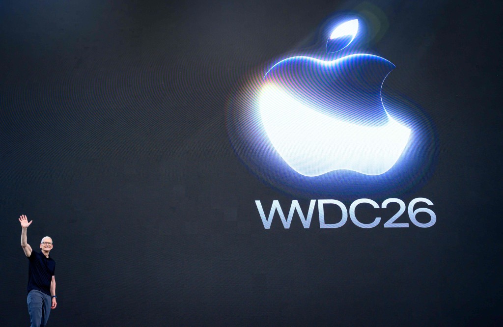 今次WWDC成為庫克的告別騷。法新社 今次WWDC成為庫克的告別騷。法新社