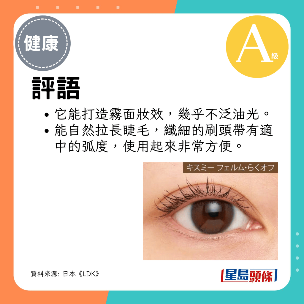 它能打造霧面妝效，幾乎不泛油光。