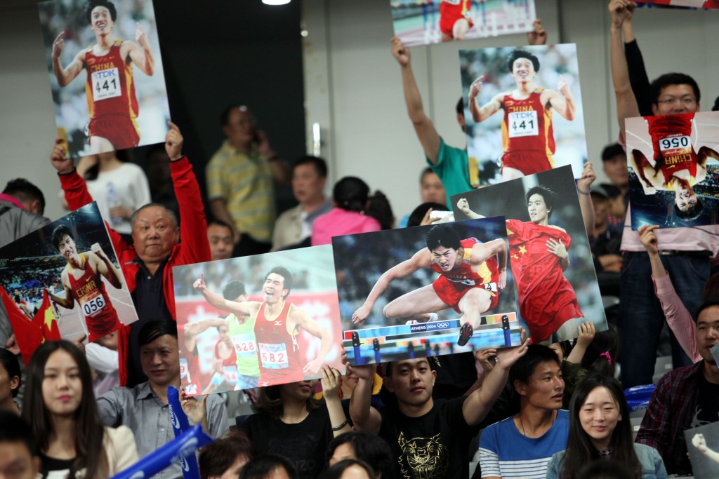 劉翔曾是家喻戶曉的中國體育明星。 中新社資料圖片